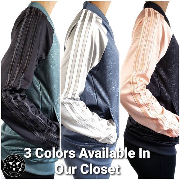 Adidas Women's Embossed Track Jacket - Picture 7 of 8